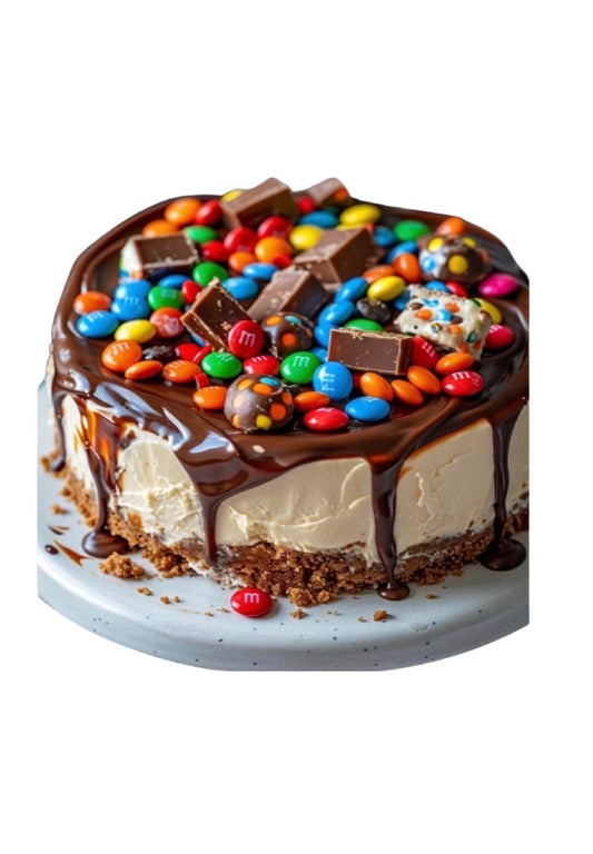 M&M cheesecake