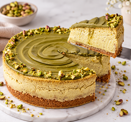 Dubai Pistachio cheese cake