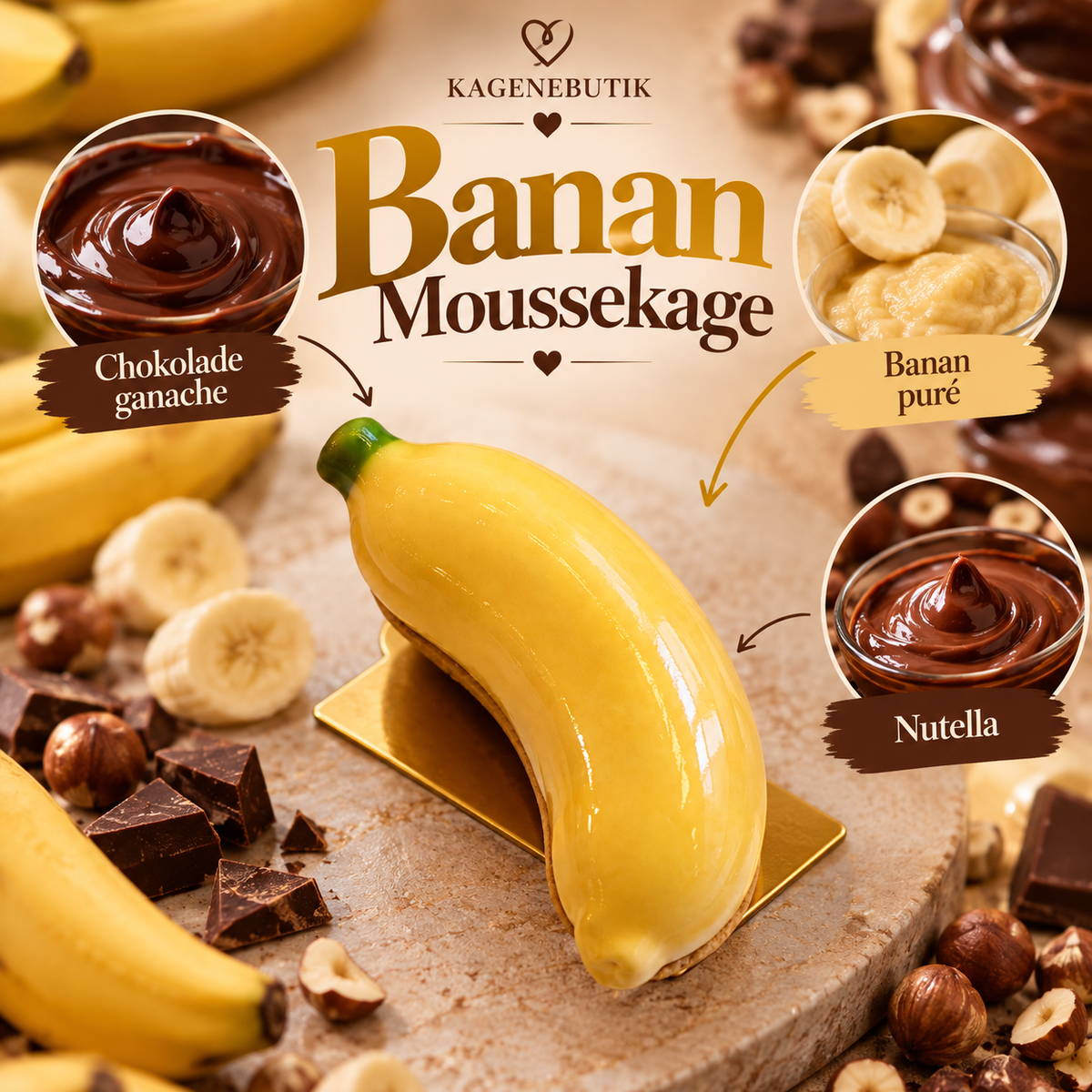 Banan moussekage